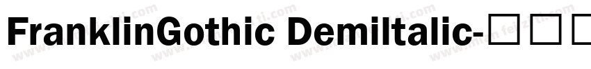FranklinGothic Demiltalic字体转换